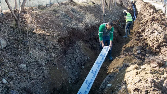 Bulutlu ve Hisartepe'ye 12.300 Metre İçme Suyu Hattı