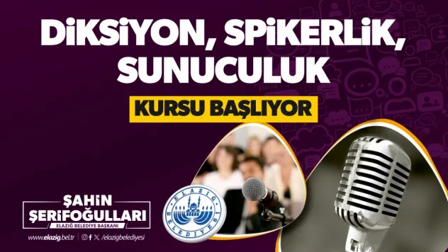 Diksiyon, Spikerlik Ve Sunuculuk Kursu Düzenleyecek
