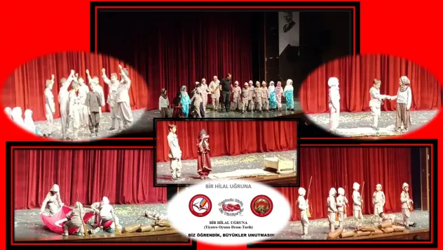 İsmet Paşa İlkokulu Yılsonu Etkinliklerinde 'Bir Hilal Uğruna' Tiyatrosu İz Bıraktı.