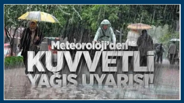 Meteoroloji'den Elazığ ve Çevresine Kuvvetli Yağış Uyarısı!