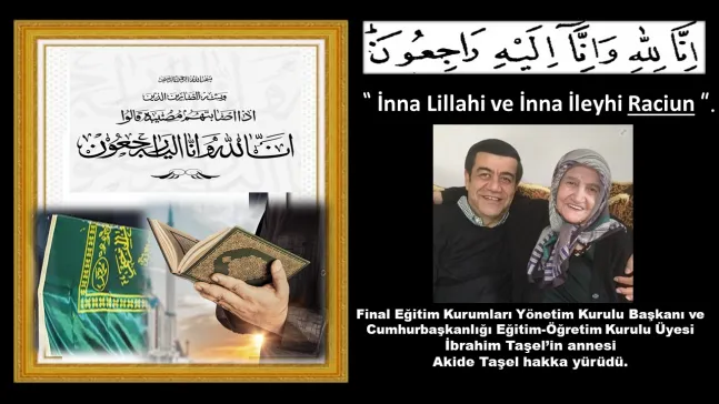 Taşel Ailesinin Acısını Paylaşıyoruz