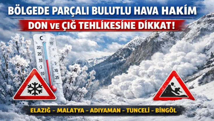 Bölgede Parçalı Bulutlu Hava Hakim: Don ve Çığ Tehlikesine Dikkat!