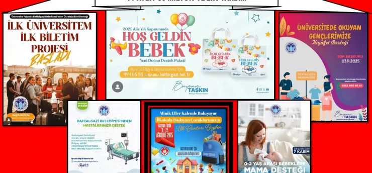 Battalgazi Belediyesi'nden Sosyal Destek Hamlesi