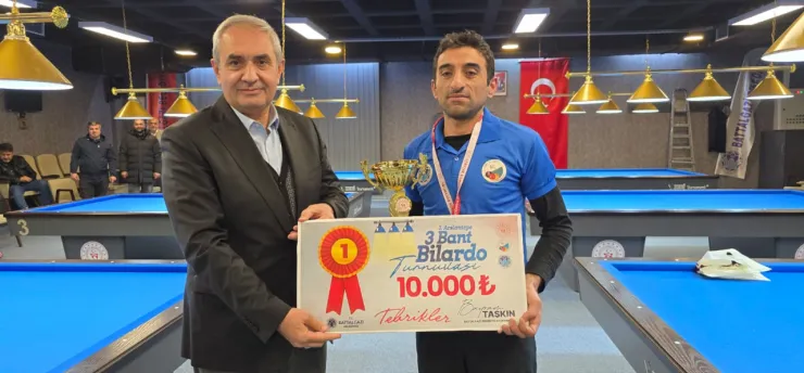 Battalgazi'de 3 Bant Bilardo Turnuvası Sona Erdi