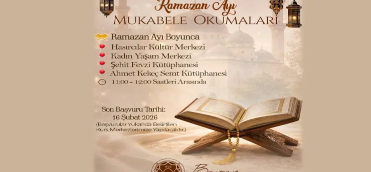 Battalgazi'de Ramazan Ayı Mukabele Okumaları Başlıyor