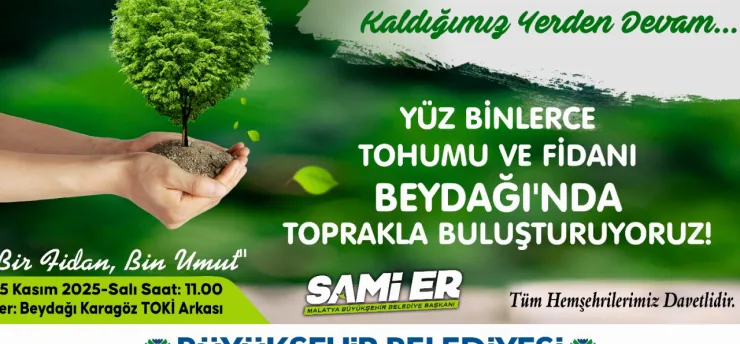 Beydağı Fidan Dikim Şenliği 25 Kasım'da