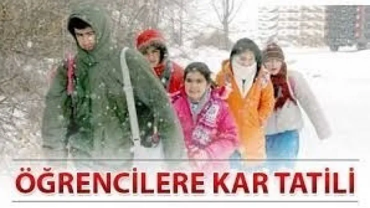 09 Ocak 2015 Cuma Günü İl Merkezi ve İlçelerimizde Okullarımız Bir Gün Süre İle Tatil Edilmiştir.