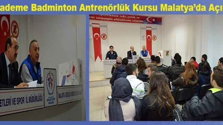 1.Kademe Badminton Antrenörlük Kursu Açıldı