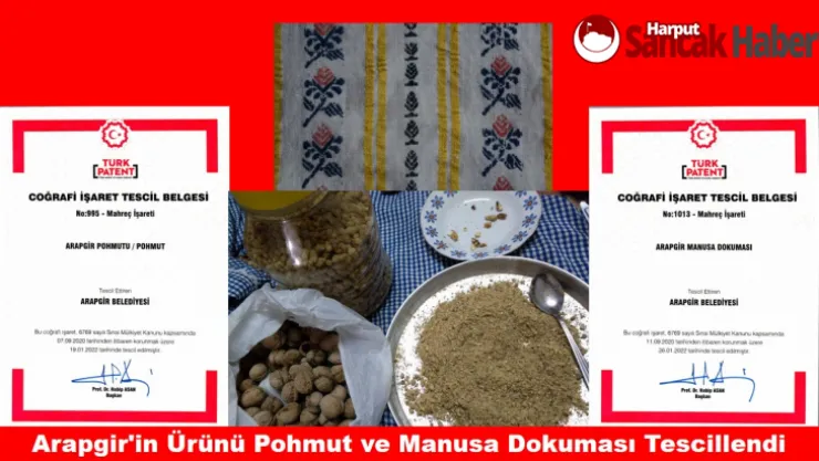 Arapgir'in Ürünü Pohmut ve Manusa Dokuması Tescillendi