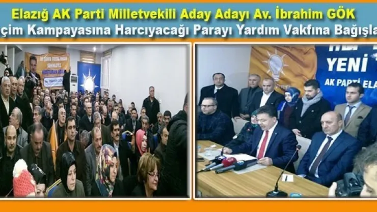 ‏Elazığ'Milletvekili Adayı Gök'den Örnek Davranış