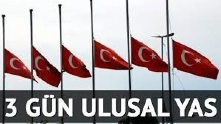 Başbakan Ahmet Davutoğlu, 'Terör saldırılarında hayatını kaybeden bütün vatandaşlarımız, şehit polislerimiz, korucularımız için üç gün yas ilan etme kararı aldık' dedi.