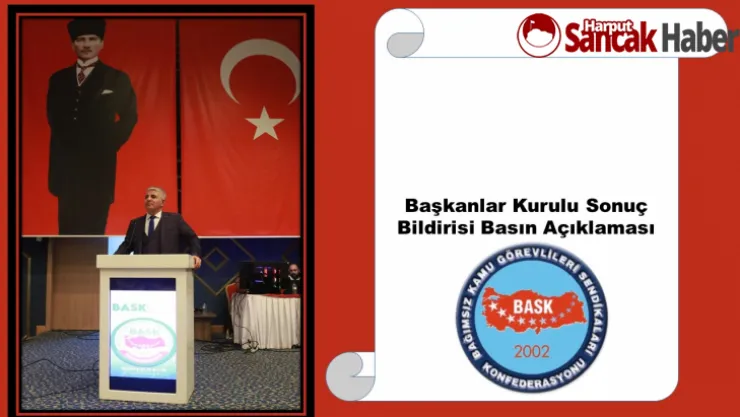 BASK Malatya İl Temsilcisi Orhan Gedik'in Basın Açıklaması