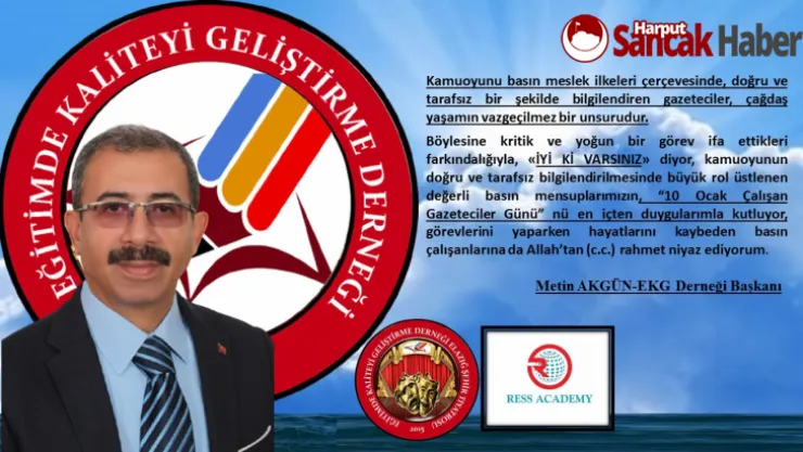 Başkan Akgün'ün '10 Ocak Çalışan Gazeteciler Günü' Basın Açıklaması.