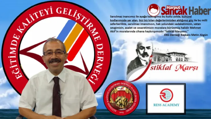 Başkan Akgün'ün İstiklal Marşı Kabulü Mesajı.