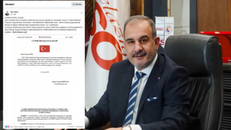 Başkan Alan Müjdeyi Verdi 6 Bölge Teşvikleri Bir Yıl Uzatıldı