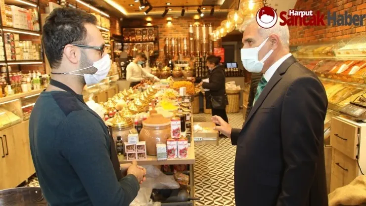 Başkan Güder, İnönü Caddesi Esnaflarını Gezdi