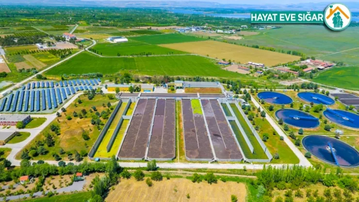 Başkan Gürkan, Atıksu Arıtma Tesisi GES alanında incelemelerde bulundu.