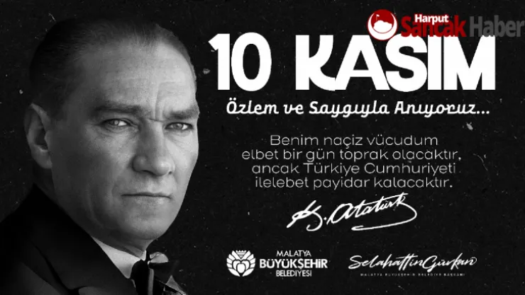 Başkan Gürkan'dan 10 Kasım Atatürk'ü Anma Mesajı