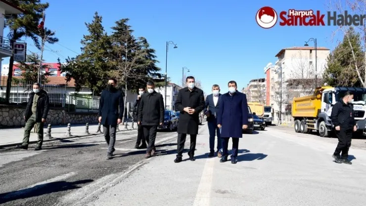 Başkan Gürkan İstasyon Caddesindeki çalışmaları yerinde inceledi