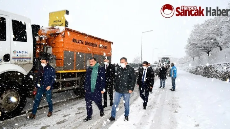 Başkan Gürkan Kar Çalışmalarını Yerinde İnceledi
