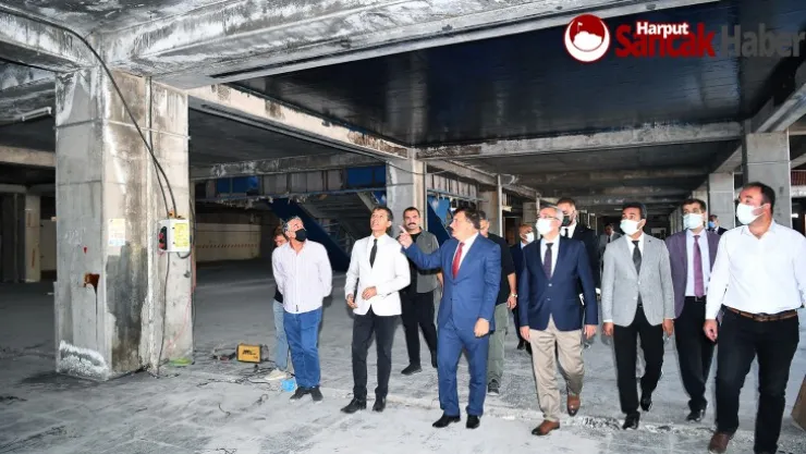 Başkan Gürkan, YİMPAŞ binasındaki çalışmaları inceledi