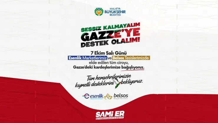 Başkan Sami Er 'Sessiz Kalmayalım, Gazze'ye Umut Olalım'