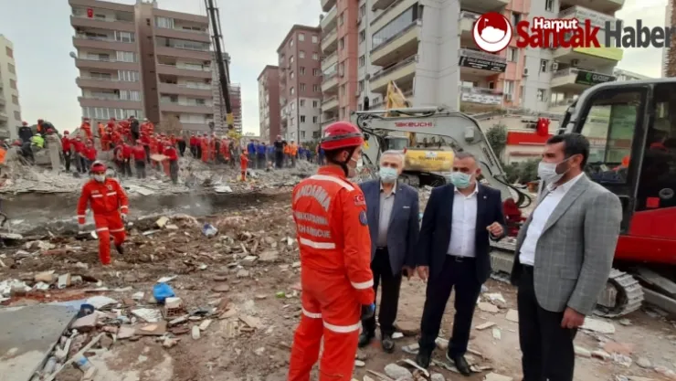 Başkan Şerifoğulları, Elazığ Milletvekilleriyle Birlikte Deprem Bölgesinde