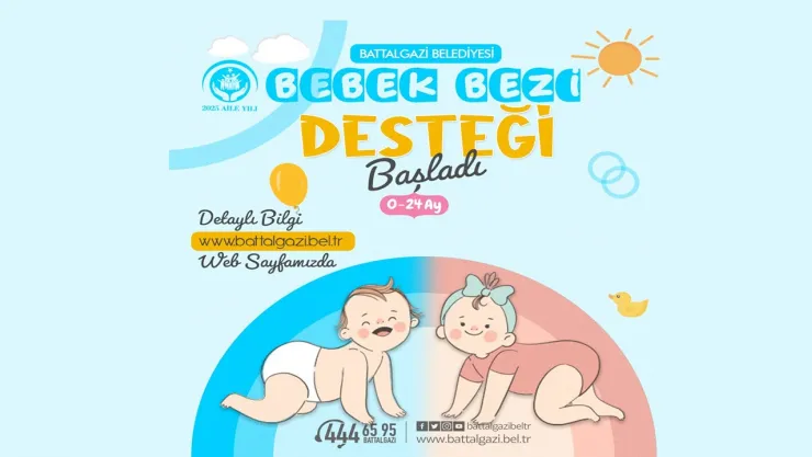 Battalgazi Belediyesi'nden Ailelere Destek: Bebek Bezi Yardımı Başladı