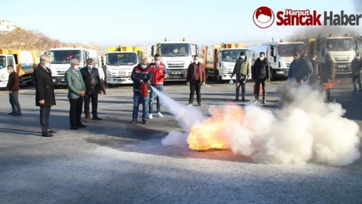 Battalgazi Belediyesi'nden Personeline Yangın Tatbikatı