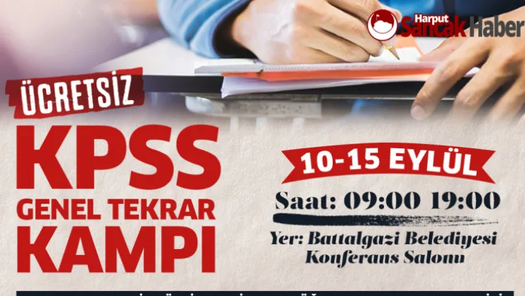 Battalgazi Belediyesi'nin Kpss Tekrar Dersleri 10 Eylül'de Başlıyor