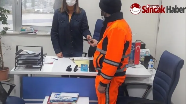 Battalgazi Belediyesi Temizlik Görevlisi'nden İkinci Kez Örnek Davranış