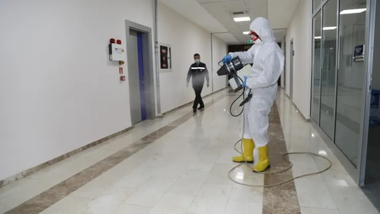 Battalgazi Belediyesi'nde Dezenfekte Çalışması