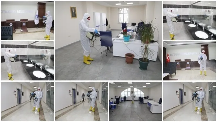 Battalgazi Belediyesi'nde Dezenfekte Çalışması