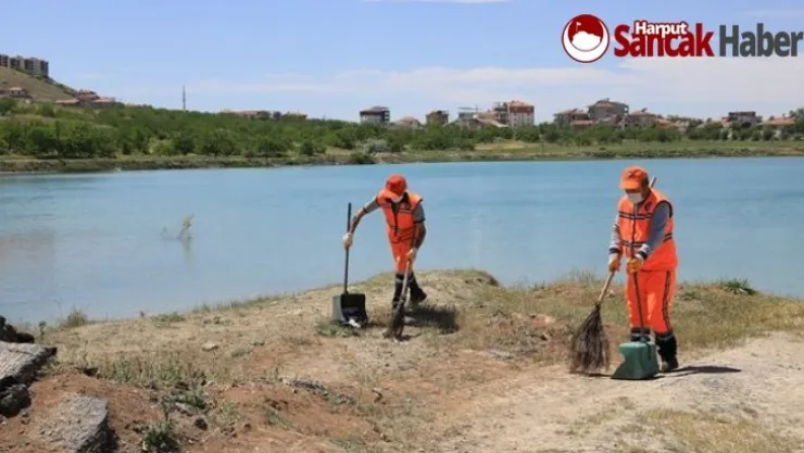 Battalgazi'deki Göletler Temiz Hale Getiriliyor