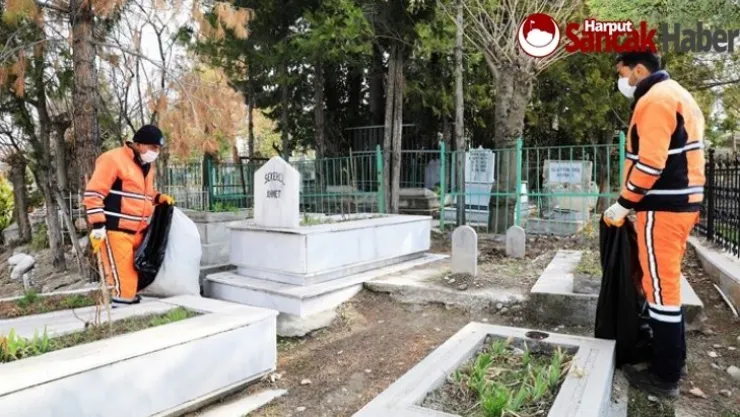 Battalgazi'deki Mezarlıkların Bakımı Başladı