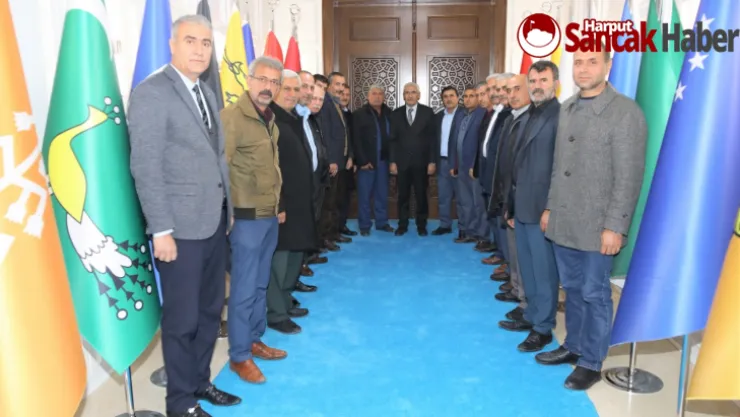Battalgazi'deki Muhtarlardan Başkan Güder'e Hizmet Teşekkürü