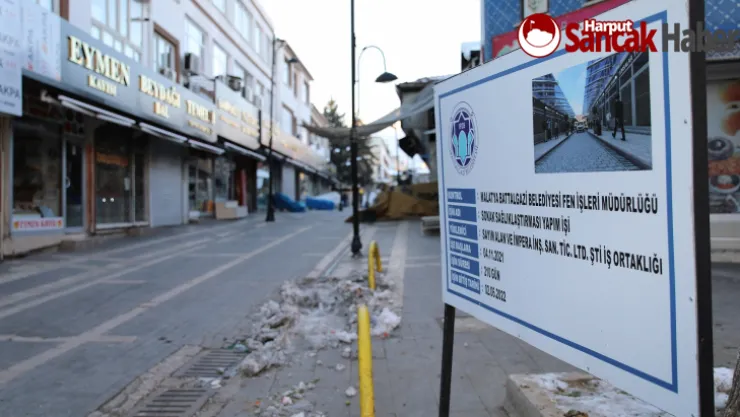 Battalgazi'deki Prestij Sokak Çalışmaları Sürüyor