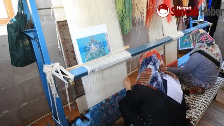 Battalgazili Kadınlar Malatya Motifli Halılar Dokuyor