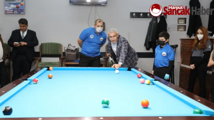 Bilardo Şampiyonasının Açılışını Başkan Güder Gerçekleştirdi
