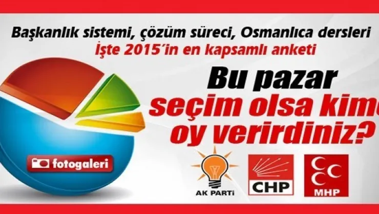Bu Pazar Seçim Olsa Hangi Parti Ne Kadar Oy Alır?