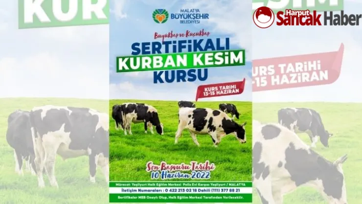 Büyükşehir Belediyesi Sertifikalı Kurban Kesim Kursu Düzenliyor