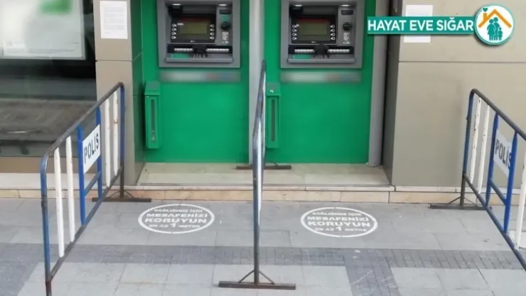 Büyükşehir'den sosyal mesafe çalışması
