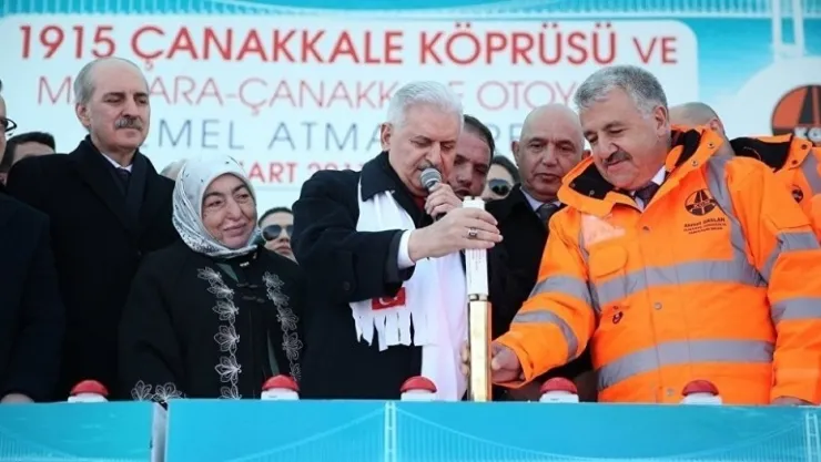 Çanakkale 1915 Köprüsü'nün temeli Atıldı..