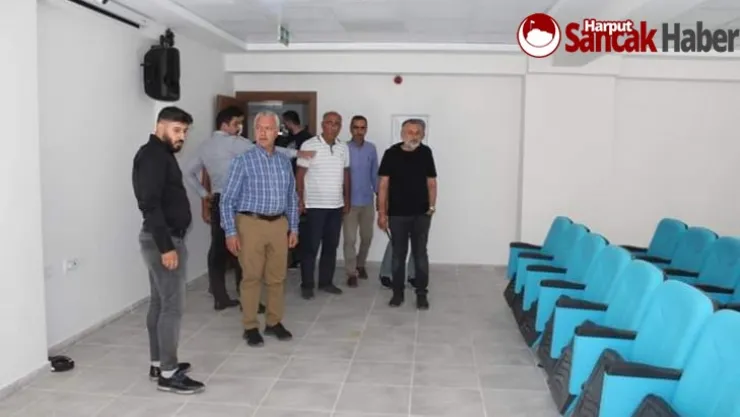 Çemişgezek Gençlik Kampı binasında İncelemeler yapıldı.