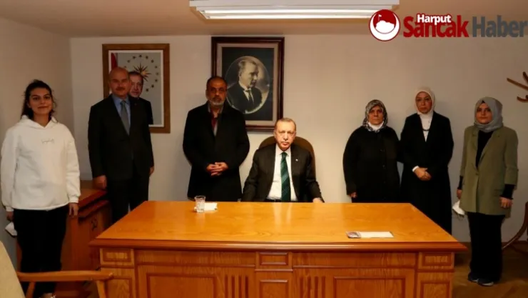 Cumhurbaşkanı Erdoğan, Gara şehidinin ailesiyle bir araya geldi
