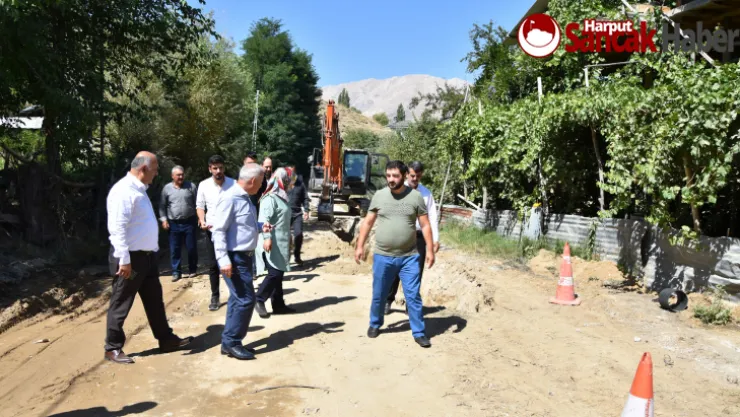 Doğanşehir Fındık Mahallesi Altyapı Çalışmaları İncelendi