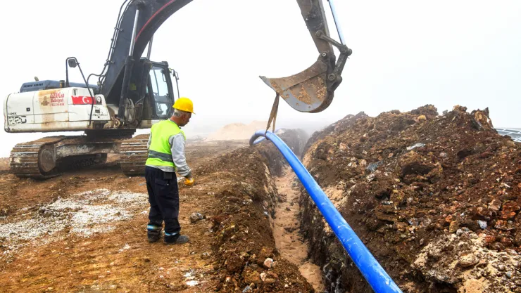 Doğanşehir Polat ve Yolkoru'ya 10 Bin 200 Metre Altyapı