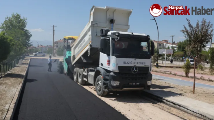 Elazığ Belediyesi Asfalt Çalışmalarını Sürdürüyor