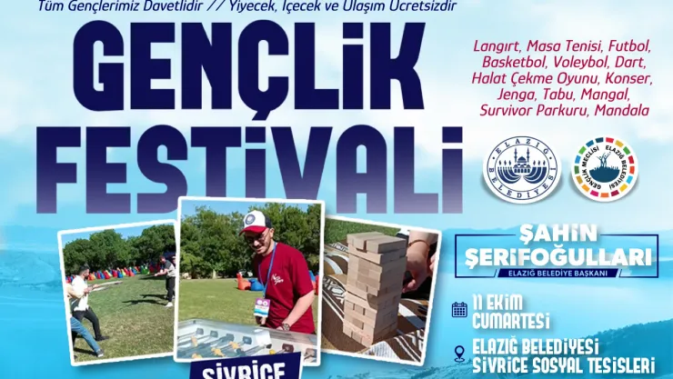 ELAZIĞ BELEDİYESİ GENÇLİK MECLİSİ'NDEN GENÇLİK FESTİVALİ
