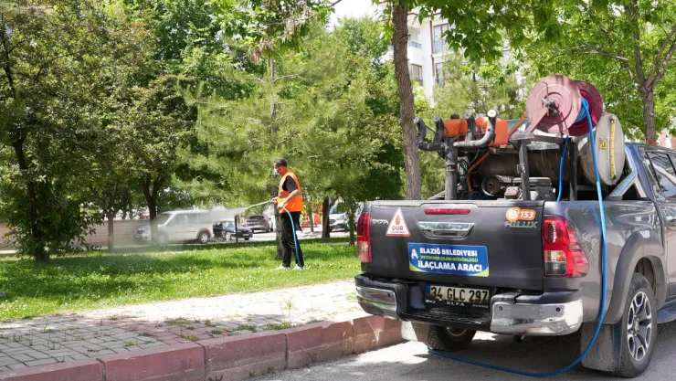Elazığ Belediyesi, İlaçlama Çalışmalarını Aralıksız Sürdürüyor